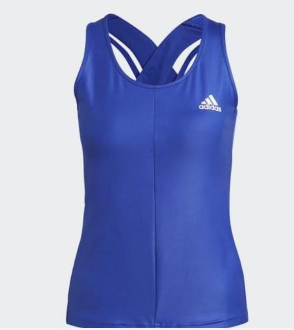 adidas Women's Aeroready Breathable Sport Tank Top Blue (Size: L, XL) GS8608