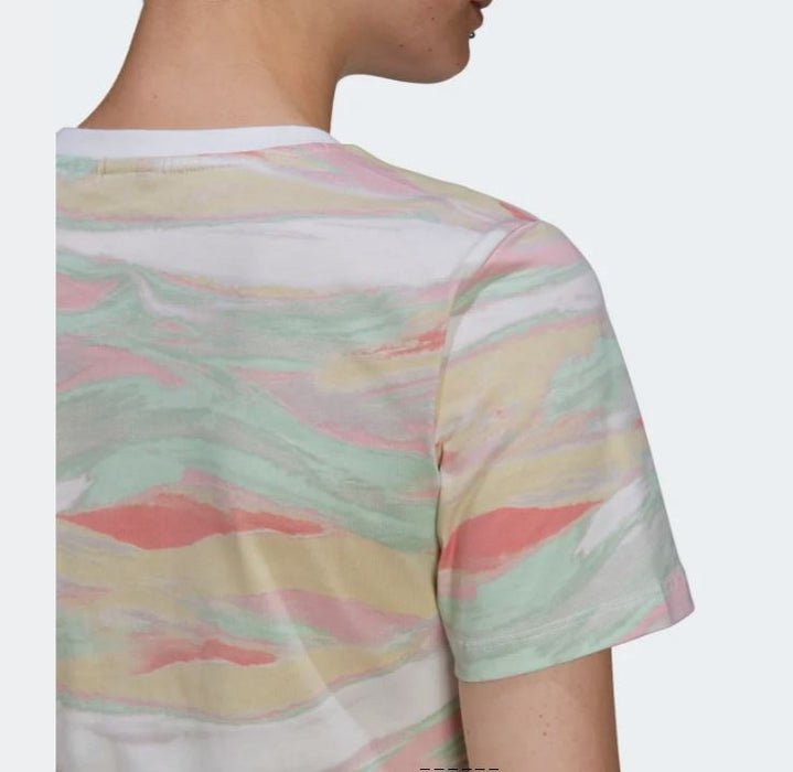 adidas Originals Women's R.Y.V. TEE Multicolor Pastel (Size: Small) GN4286