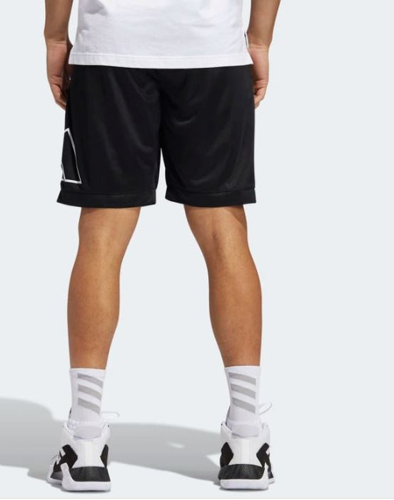 adidas Big Logo Basket Ball Shorts Black/White (Sizes: 2XL) GT3018