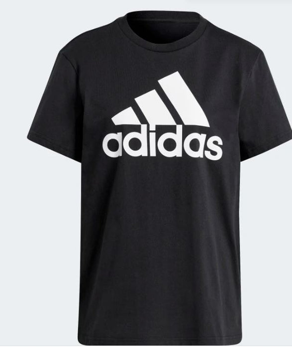 adidas Women's Essentials Logo Boyfriend Tee Blk/Wht (Size: Small) GL0781