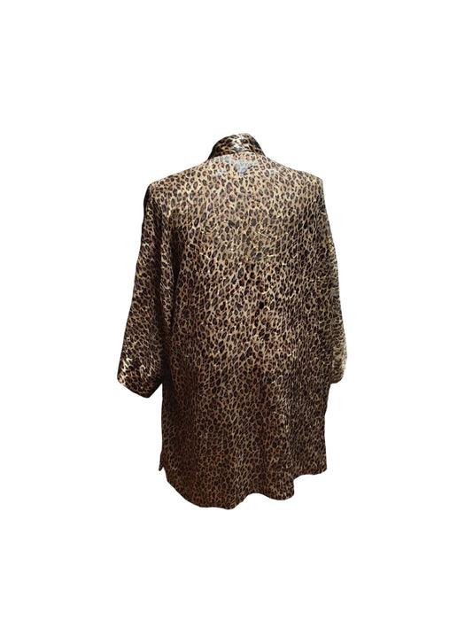 Sophia By Delicates Leopard Print Intimates & Sleepwear Set (Plus Size: 2X)