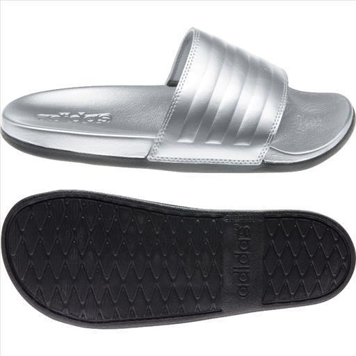 Adidas Adult Performance Silver Beach Comfort Slides Women (Sizes: 7-10) FW7683