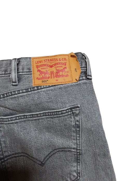 Levi’s 501 Men's Original Straight Flex Jeans Gray (Size: 44 x 30)