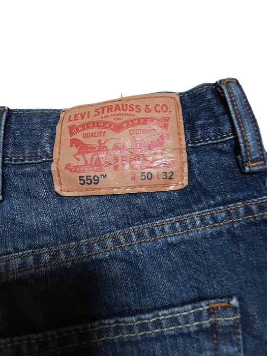 Levi's 559 Men's Relaxed Straight Fit Blue Jeans (Big & Tall: 50 x 32)