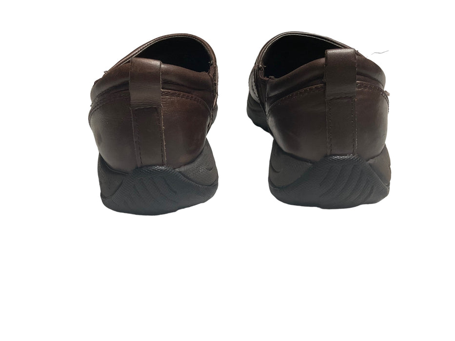 L.L. Bean Classic Mules Brown Non-Slip Nursing Clog Shoes Women's (Size: 8.5W)