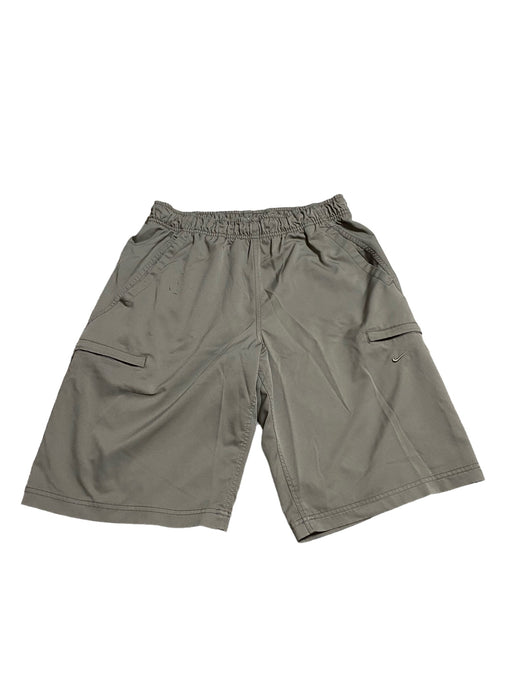 Nike Men's Drawstring Elastic Waist Cargo Shorts Olive Green (Size: Medium-Long)