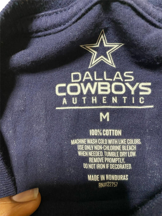 Dallas Cowboys NFL Elliott #21 T-Shirt Jersey Navy Blue (Size: M)