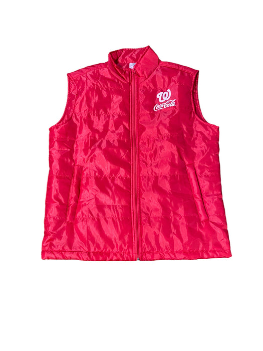 Washington Nationals MLB Men Coca Cola Full Zip Vest Jacket Red (Size: XL) NWOT