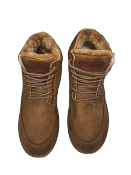 Washington Commanders NFL Foco Beige Fur Warm Tailgate Boots Men (Size: 10) 2301