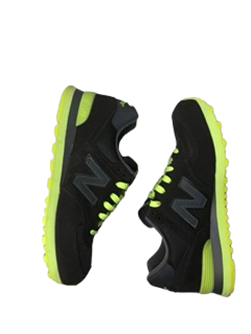 New Balance 574 Retro Neon Green Comfort Running Shoes Men (Size: 10.5) ML574KNR