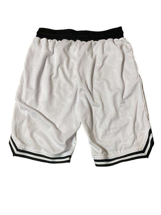 Carter Collectives Men's Designer Shorts White/Black (Size: Medium)