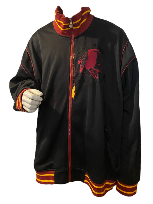 Washington Redskins NFL Reebok Men's Full Zip Embroidered Jacket Black (Sz: 4XL)