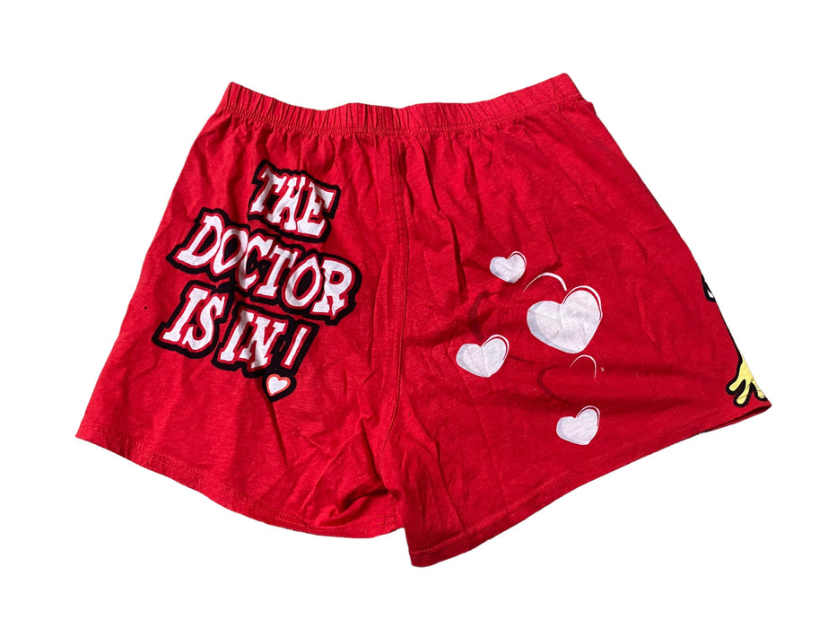 Nickelodeon Sponge Bop Women's Boxer Red (Size: Large 36 - 38)