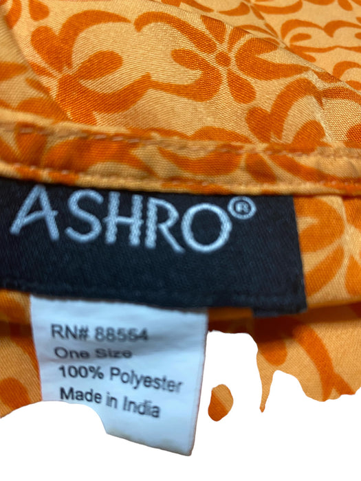 Ashro Women Short Caftan Orange (Size: One Size Fit All)