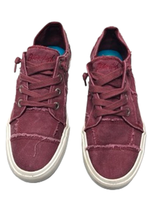 Blowfish Malibu Play Balla Burgundy Smoked Sneaker Shoes Women's (Size: 9)