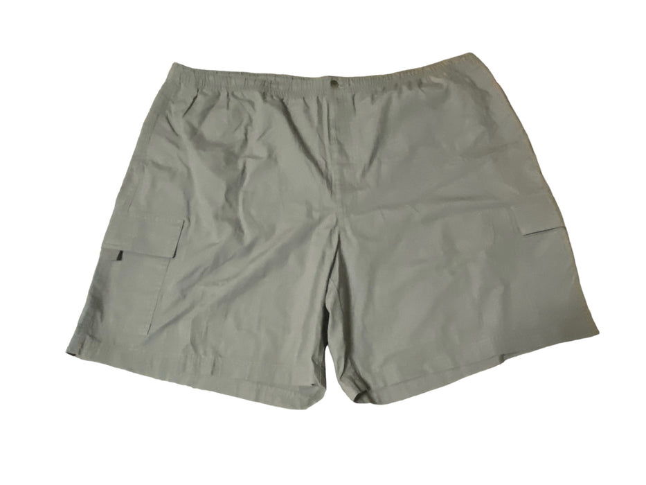 Haggar Men's Elastic Waist Cargo Shorts Olive Green (Size: 54 x 9) NWT!