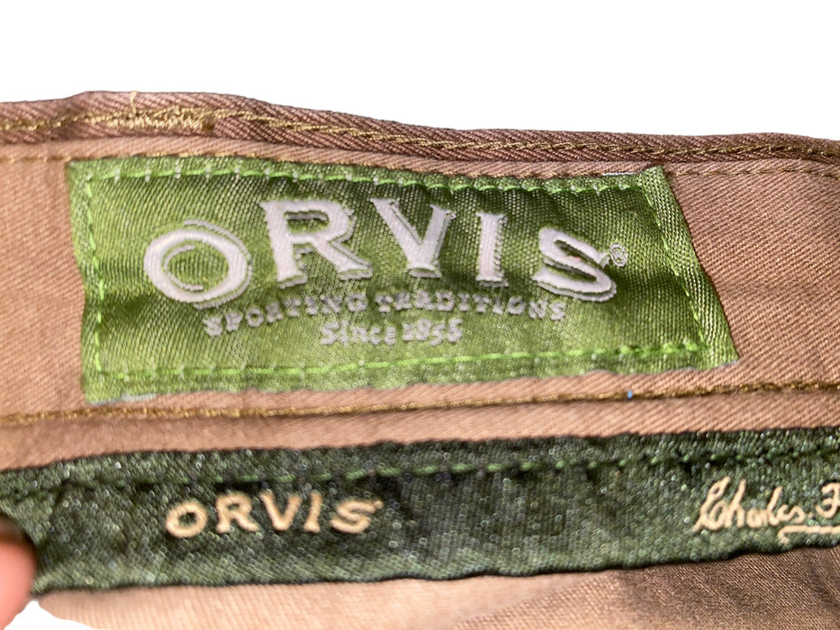 Orvis Mens Classic Collection Lightweight 5 Pocket Pants Beige (Size: 40 x 30)