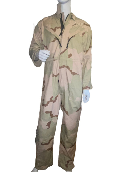 Military Desert Mechanics Camouflage Coveralls (Size: 44L) 8415-01-430-2314