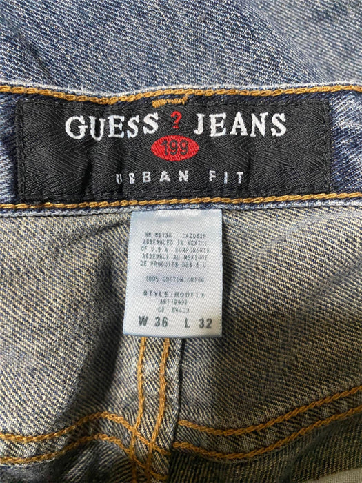 Guess Men's Urban Fit Medium Wash Blue Jeans (Size: 36 x 32)