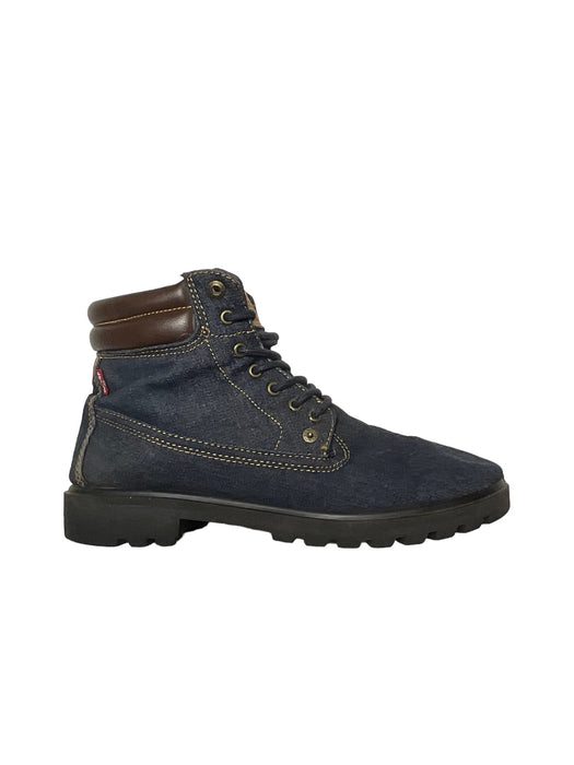 Levis Solvano Mid Denim Dark Blue Brown Chukka Boots Men's (Size: 11) 518387-72U