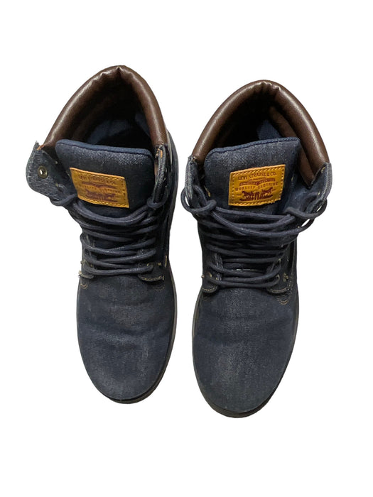 Levis Solvano Mid Denim Dark Blue Brown Chukka Boots Men's (Size: 11) 518387-72U