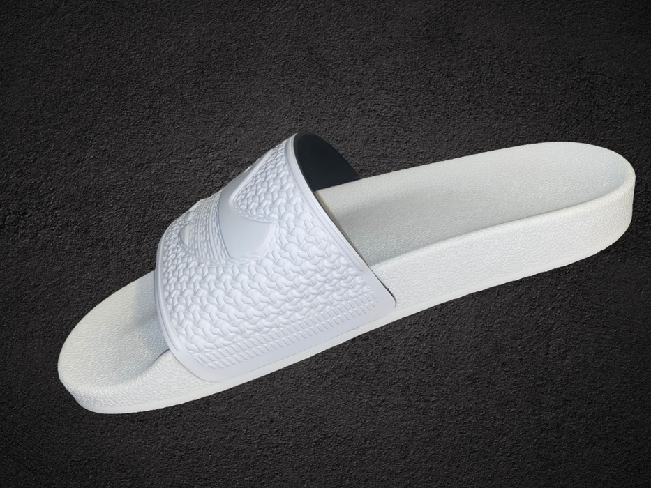 Adidas Originals Shmoofoil All-White Comfort Slides Men's (Size: 4-13) H03372