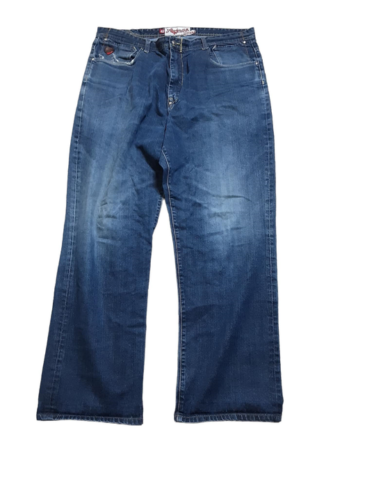 Akademicks Men's Relaxed Fit Jeans Blue (Big & Tall: 42 x 33)