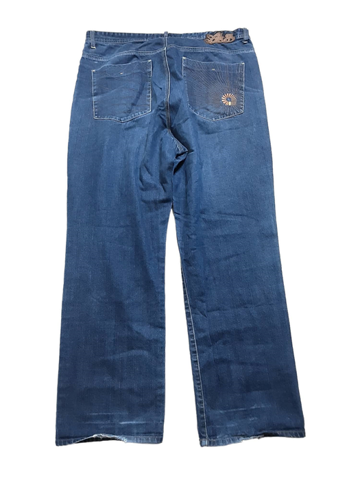 Akademicks Men's Relaxed Fit Jeans Blue (Big & Tall: 42 x 33)