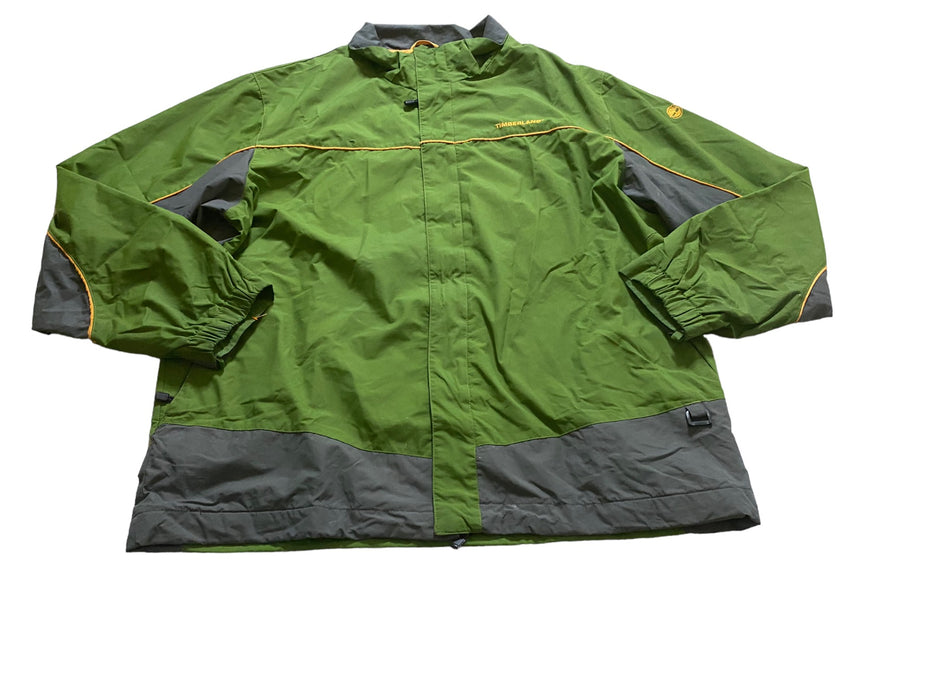 Timberland Men's Weather Gear Rain Windbreaker Jacket Green (Size: 2XL)