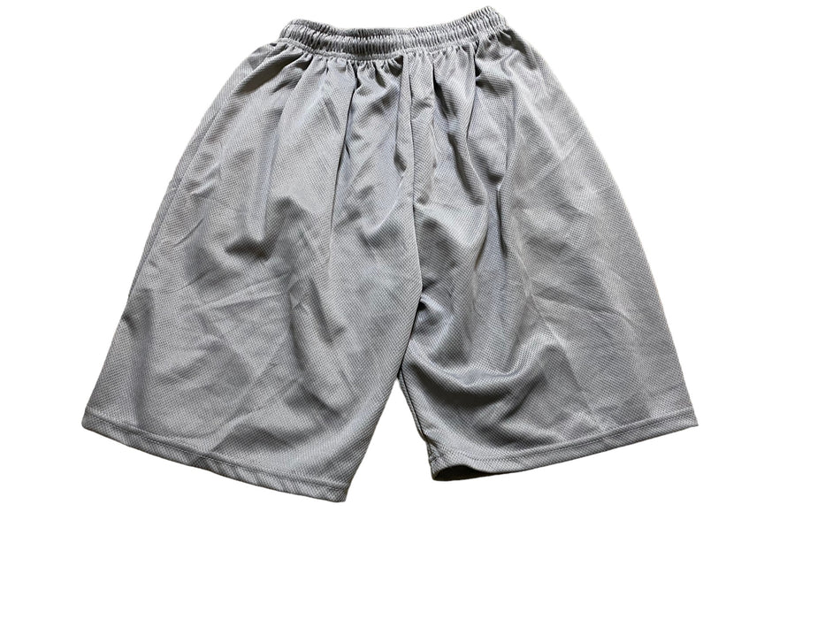 Men's Knit 2-pocket Drawstring Elastic Waist Shorts Gray (Size: Small )