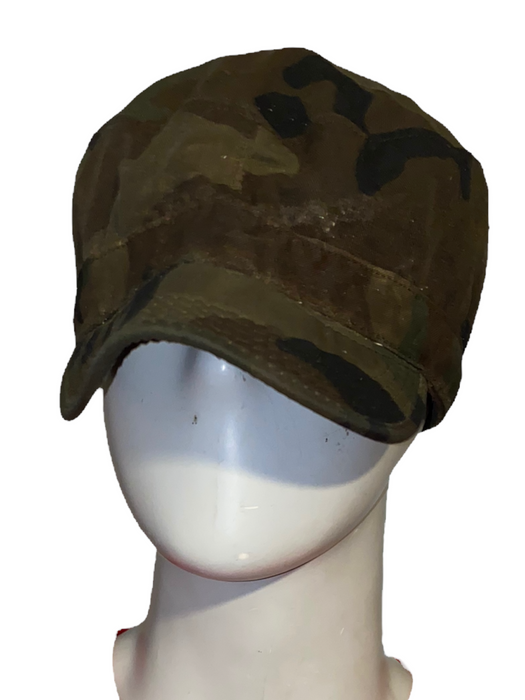 US Military Woodland BDU Hat Insulated Cold Weather w/ Earmuffs (Size: 7 3/4)