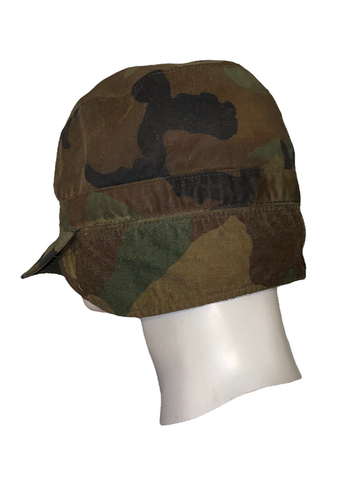 US Military Woodland BDU Hat Insulated Cold Weather w/ Earmuffs (Size: 7 3/4)