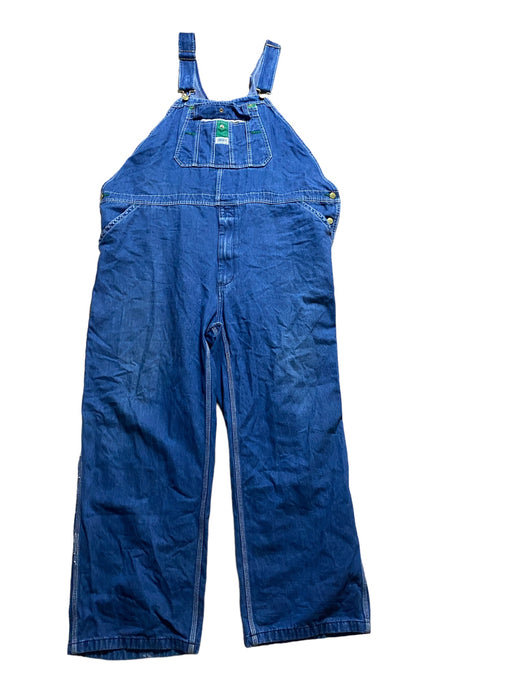 Liberty Men's Big Men's Cotton Rigid Denim Bib Overalls Blue (Size: 48)