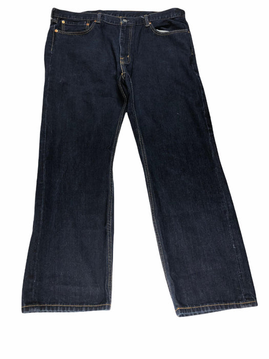 Levi's 505 Regular Fit Jean Dark Wash Blue (Big & Tall: 40 x 30) 505-0216