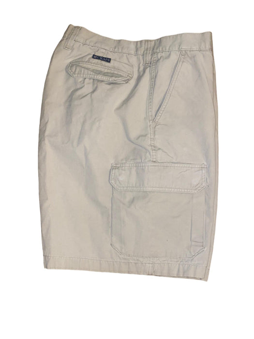 Chaps Men's Classic Fit Cargo Shorts Beige (Size: 38 x 9)