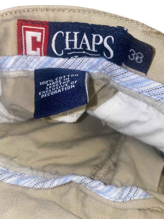 Chaps Men's Classic Fit Cargo Shorts Beige (Size: 38 x 9)