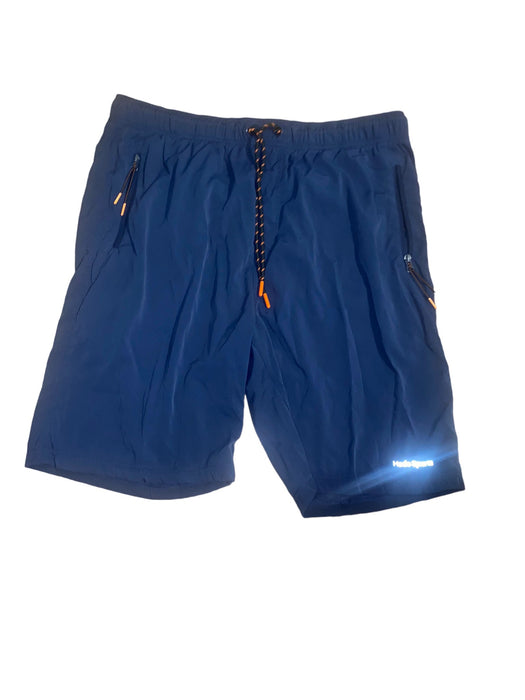 Hodo Men's Active Wear Shorts Navy Blue (Size: XL)