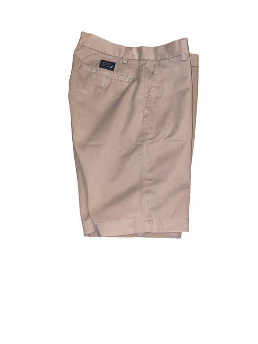 Nautica Men's Clippers Relaxed Fit Chino Shorts Beige (Size: 32 x 9.5)