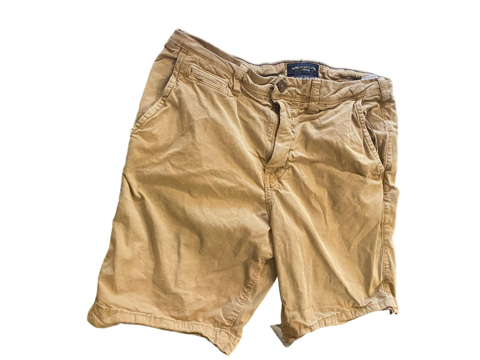 American Eagle Outfitters Men's Next Level Flex Shorts Tan (Size: 32 x 9)