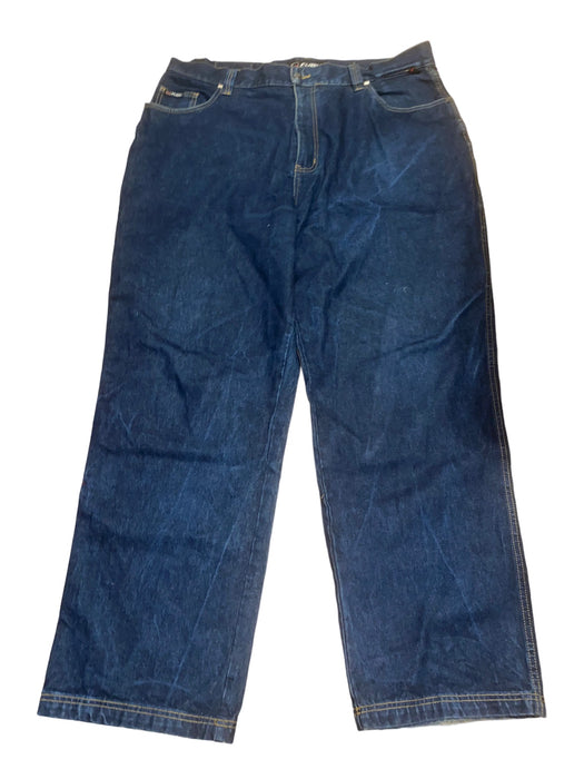 FUBU Collection Men's Vintage Regular Fit Jeans Blue (Big & Tall: 44 x 34)