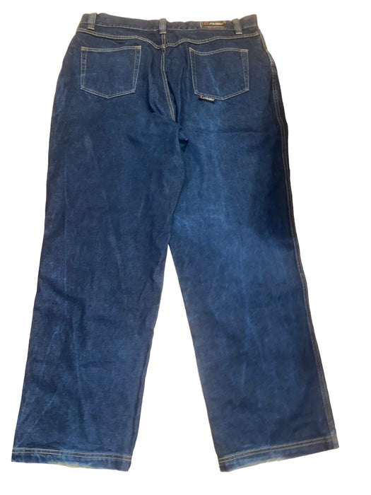 FUBU Collection Men's Vintage Regular Fit Jeans Blue (Big & Tall: 44 x 34)