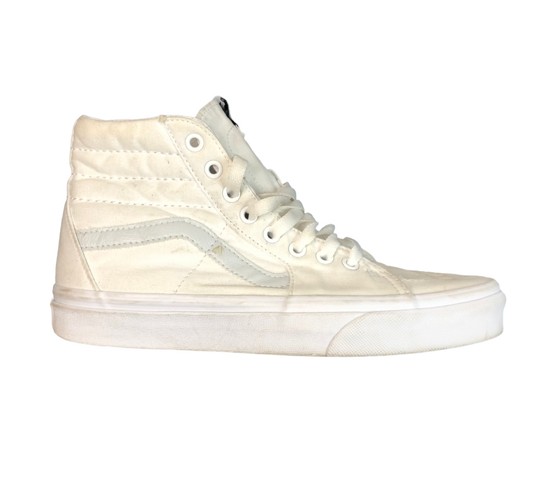 Vans SK8-HI Classic Triple White Skateboard Shoes Women's (Size: 8.5) 721454