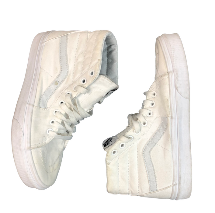 Vans SK8-HI Classic Triple White Skateboard Shoes Women's (Size: 8.5) 721454