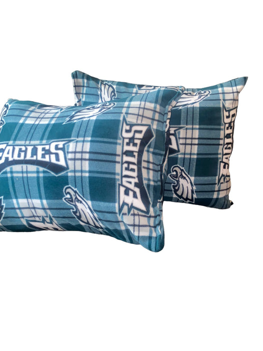 Philadelphia Eagles NFL Large Fleece Handmade Decorative Pillow (Size: 27 x 22)