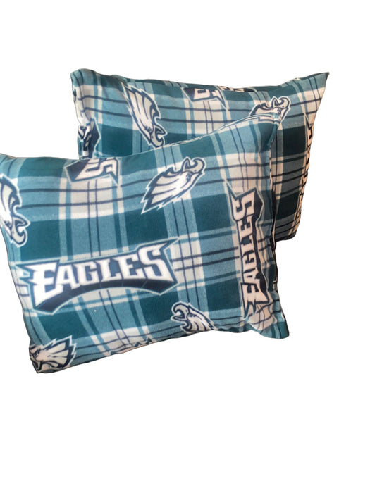 Philadelphia Eagles NFL Large Fleece Handmade Decorative Pillow (Size: 27 x 22)