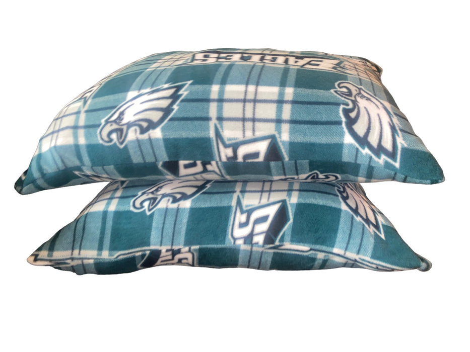 Philadelphia Eagles NFL Large Fleece Handmade Decorative Pillow (Size: 27 x 22)