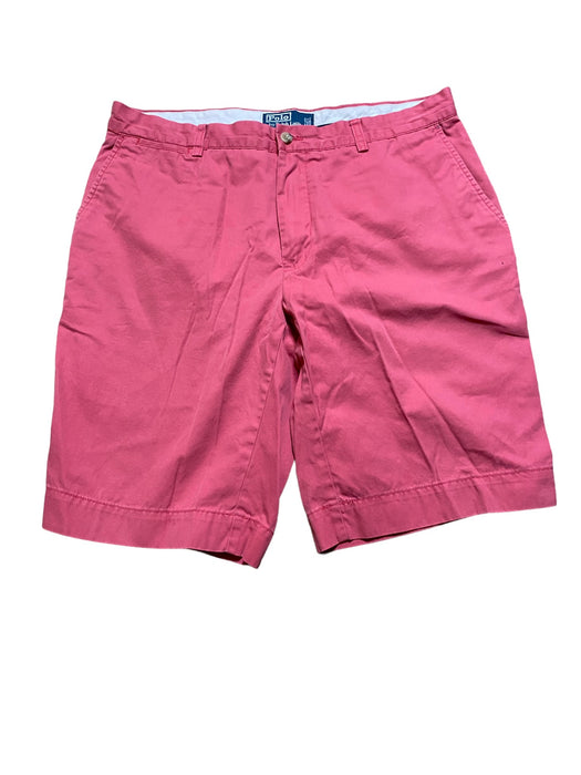 Polo By Ralph Lauren Men's Flat Front Shorts Pink (Size: 34 x 11)