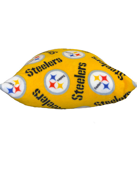 Pittsburgh Steelers NFL Large Fleece Handmade Decorative Pillow (Size: 27 x 22")