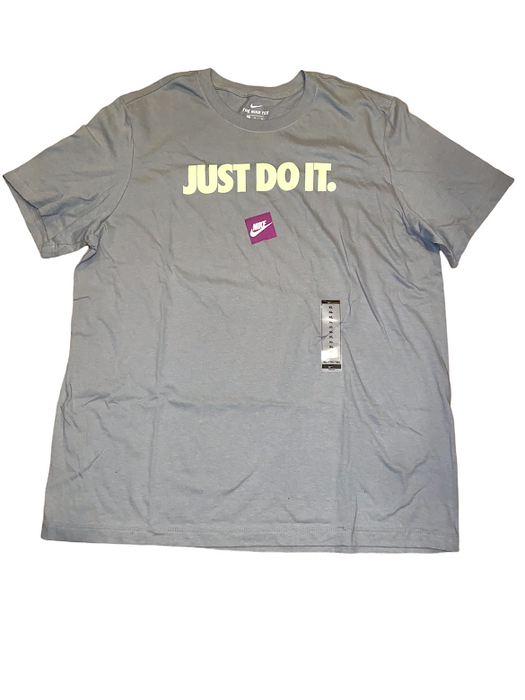 Nike Men's Sportswear Just Do It T-Shirt Gray (Sizes: XL, XXL) D01514-073