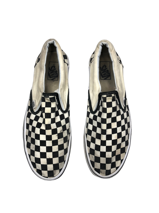 Vans Checkerboard Slip-On White Black Skateboarding Shoes Men (Size 11.5) 721565